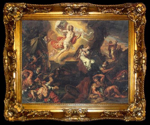 framed  Johann Carl Loth The Resurrection of Christ, ta009-2